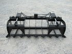 72  Dual Cylinder Root Grapple Bucket Attachment Fits Skid Steer Quick Attach