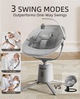 Lightweight Baby Swing For Infant With 3 Modes   5 Speeds  Bt Enabled App   R   