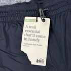 Rei Trailmade Rain Pants Womens M Petite Black Waterproof Breathable Hiking New
