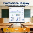 120  Pull Down Projector Screen 1 1 Hd 4k Retractable Home Movie Theater Office