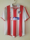 Atletico Madrid Home Football Shirt Jersey 2001 2002 Nike Size L Fernando Torres