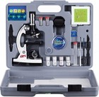 Amscope Kids 52-piece Microscope Set - Metal Frame - 1200x Magnification Stem