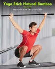 5ft Yoga Stick For Mobility And Stretching With Non-slip Ends