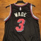 Miami Heat Vice City Dwayne Wade City Edition Nba Jersey  size M 