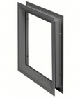 National Guard Door Window Frame Kit  Steel  24 In Opening Ht  24 In Opening Wd