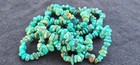 Az Native American Polished Turquoise Free Form Heishi Bead 36  String Necklace