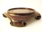 Vintage Chinese Hong Kong Asian Wood Display Vase Or Jar Stand For 5 Inches