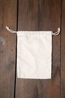 Reusable Cotton Canvas Double Drawstring Muslin Produce Bags  natural Color 