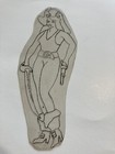 Vintage 1950   s Pinup Acetate Tattoo Stencil