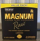 Trojan Magnum Raw Large Size Condoms - 24 Count