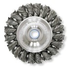 Weiler 96022 Twist Wire Wheel Wire Brush  Arbor  6 