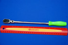 Snap-on New 1 4  Drive X-long Handle Green Hard Grip Flex-head Ratchet Thllfd72g