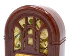 Vintage Mini Antique Radio Replica Retro Am fm Receiver Cloth Speaker Portable R
