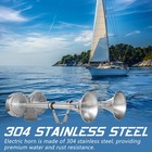 Farbin Fb-b47 12v Stainless Steel Double Tube Boat Horn For Boats Vehicles
