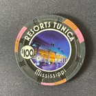 Resorts Tunica Mississippi  100 Casino Chip Obsolete Gaming Poker Chip Tables