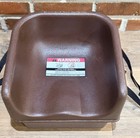 Cambro 100bc Brown Plastic Restaurant Child Booster Seat W  Straps Single Seat
