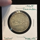 1965 Canada Silver Dollar Circulated    mar153    Canadian  1
