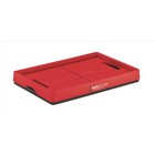 Greenmade Instacrate 12 Gal Black red Folding Crate Stackable  4-pack 