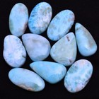 10 Pcs Natural Larimar 26mm-29mm Cabochon Untreated Loose Gemstones Wholesale