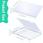  Plastic Storage Box For A4 Paper Clear File Box Portable Project Case With 