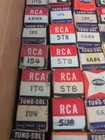 Lot X 60 Vintage Miniature Electron Radio Vacuum Tubes Rca Delco Ge Tung Sol Nos