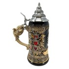 German State Crests With Golden Eagle Handle Le Beer Stein  75 L Made In Germany