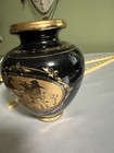 Vintage Adis Greece 24k Gold Ceramic Vase 6  Greek Mythology Artemis Handmade