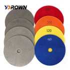 6 diamond Polishing Pads Electroplated For Glass Granite Marble Engineered Stone
