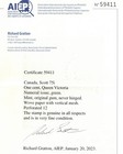Canada  75i Very Fine  Never Hinged Jumbo   with Certificate  