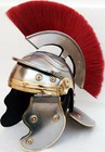 Antique Roman Wearable Imperial Gallic Centurion Red Crest   Liner Larp Helmet