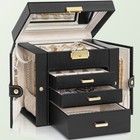 Akozlin 4-tier Jewelry Box 3 Drawers Jewelry Storage Organizer For Women