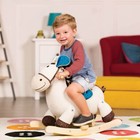 Plush Wooden Rocking Horse Rodeo Rockers Banjo  Clippity Clop As You Ride