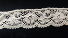 Vintage antique  White  1  Cotton Leavers Lace  11 Yards