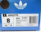 Adidas Originals Adilette Men s 8 Black White Slide Sandals 280647 Made In Italy