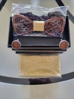 Men s Wooden Bow Tie Wedding Party Wood Bowtie Gift Adjustable Necktie Formal