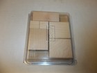 Stampin Up Holiday Collection Wood Rubber Stamp Set Of 6 New Unmounted Holiday