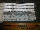 Antique Vintage Wide Cotton Ivory Satin Ribbon   Lace Trim   60  Lingerie Doll