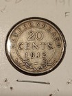 1912 Newfoundland 20 Cents Silver Coin