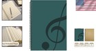 Blank Sheet Music Composition Manuscript Staff Paper Art Music Notebook Black   