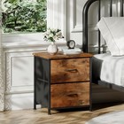 Somdot Nightstand Small 2 Drawer Dresser End Table Chest Of Drawers Bedside