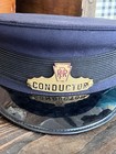 Pennsylvania Railroad Conductor Cap Hat Antique W  Badge Navy Blue