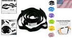 Durable Non-elastic Stretching Strap With Workout Guide For All Fitness Levels