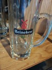 Set Of 2bvintage Heineken Beer  Mug Heavy 6 1 2    Tall Windmill Logo Great Shape