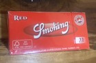 50 Packs Of Smoking Red King Size Cigarette Rolling Papers 33 Leaves pack 1 Box