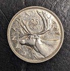 1938 Canada Silver 25 Cents George Vi