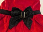 Dog Pet Costume Mrs  Santa Claus Paws Holiday Christmas Medium Red Dress Bow