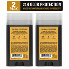 2 Pack Every Man Jack Sandalwood Deodorant Aluminum Free 24hr Odor Protection
