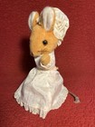 10    Vintage Eden Plush Beatrix Potter Lady Mouse W  Dress Hat Stuffed