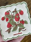 Vintage Strawberry Paper Napkins And Coaster Set