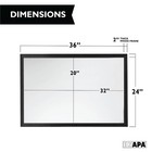 Extra Large Wall Dry Erase Board - Wood Framed Magnetic White Board - 24 X 36